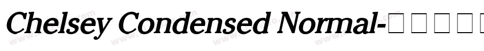 Chelsey Condensed Normal字体转换